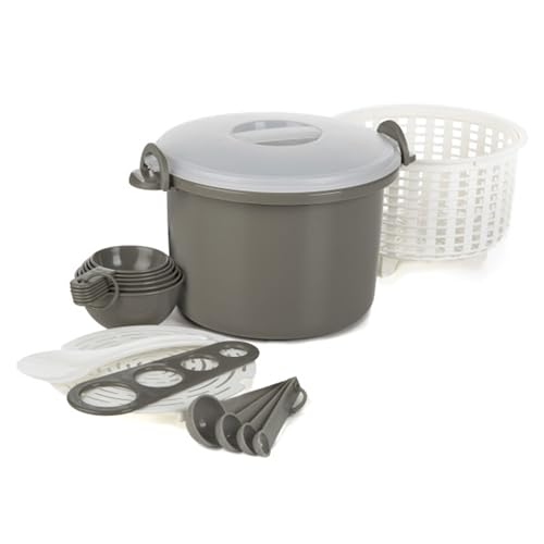 Progressive International 17 Piece Microwaveable Rice and Pasta Cooker Set