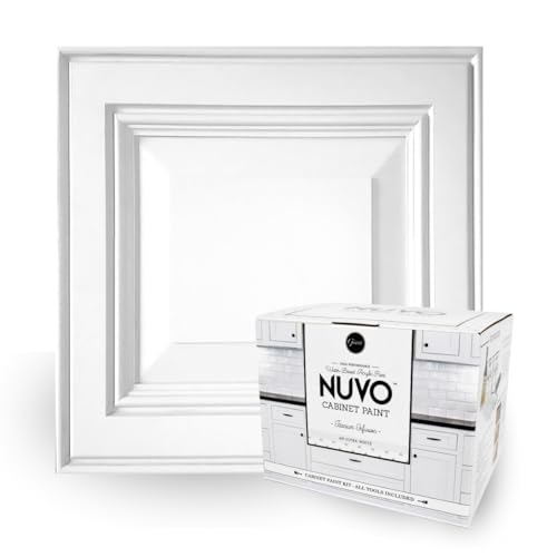 Nuvo Titanium Infusion Cabinet Makeover Kit - Easy DIY 7-Piece Set, Brilliant White, Long-Lasting Finish