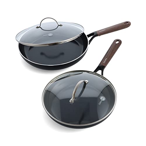 GreenPan SmartShape Healthy Ceramic Nonstick Frying Pan Set