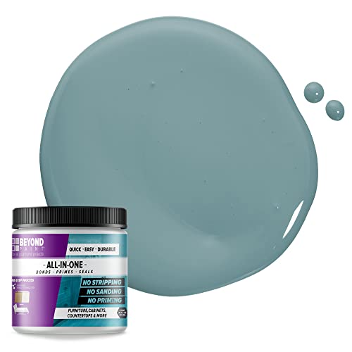 Beyond Paint All-in-One Refinishing Paint, No Sanding, Matte Finish for Cabinets, Countertops, Furniture and Doors, 1 Pint, Nantucket