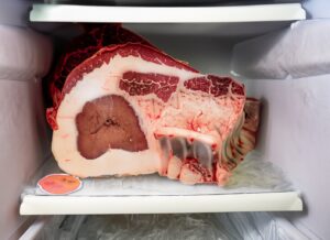 how much freezer space for half a cow