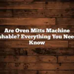 Are Oven Mitts Machine Washable? Everything You Need to Know