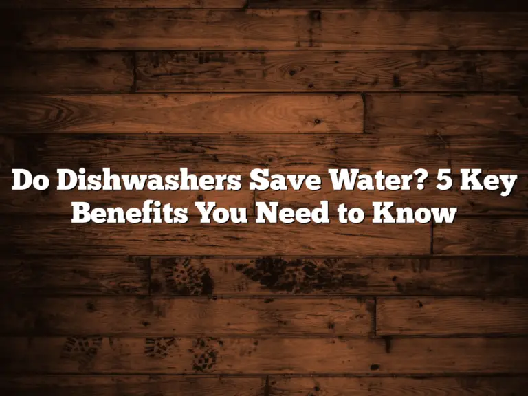 Do Dishwashers Save Water? 5 Key Benefits You Need to Know