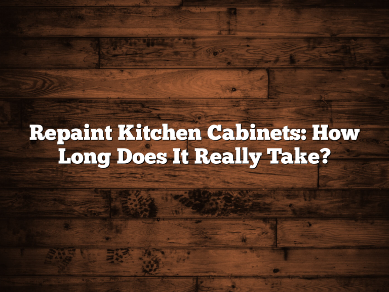 Repaint Kitchen Cabinets: How Long Does It Really Take?