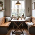 9 Cozy Kitchen Nook Table and Bench Seating Ideas