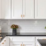 9 Stunning Kitchen Ideas: White Cabinets, Black Countertops