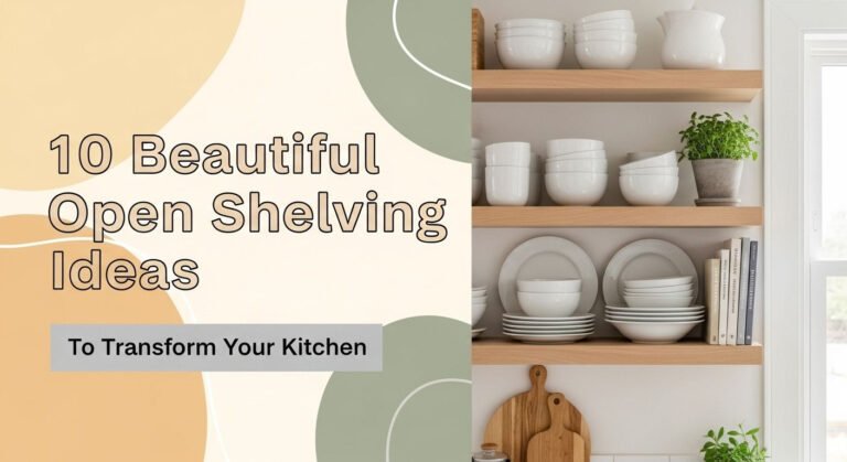 10 Beautiful Open Shelving Ideas To Transform Your Kitchen 4 10 Beautiful Open Shelving Ideas to Transform Your Kitchen