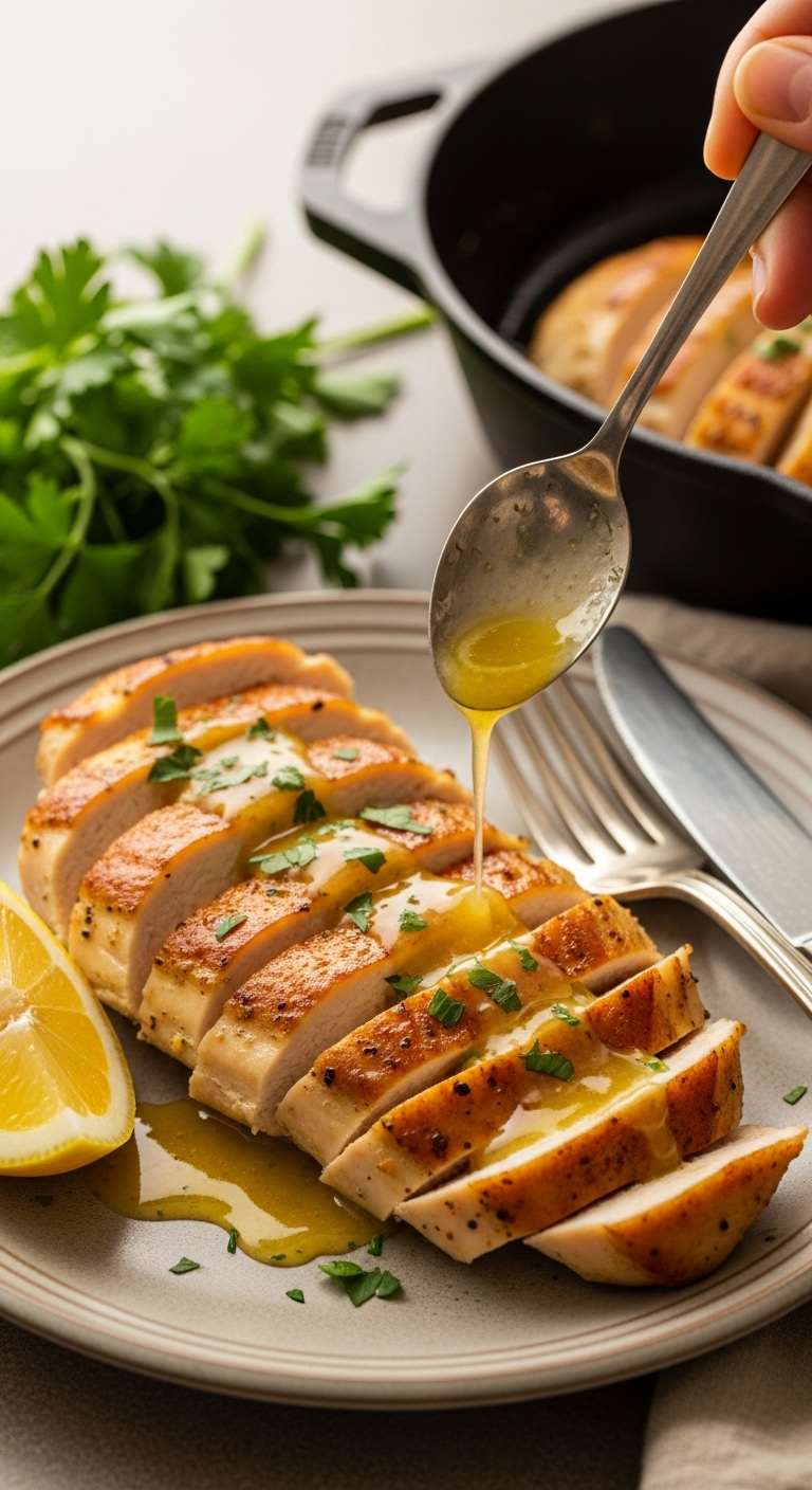 coated in creamy sauce with vibrant red and orange hues