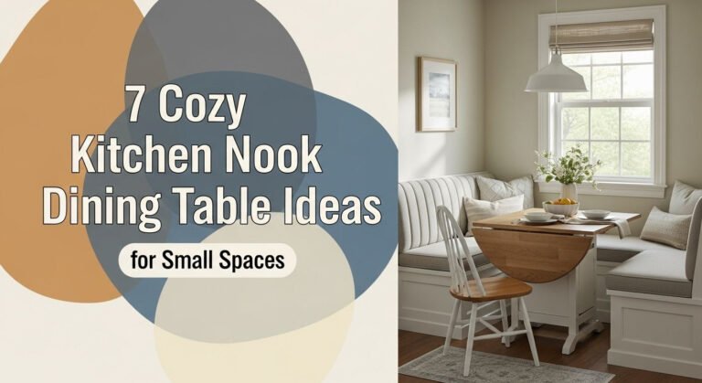 7 Cozy Kitchen Nook Dining Table Ideas For Small Spaces 7 7 Cozy Kitchen Nook Dining Table Ideas for Small Spaces