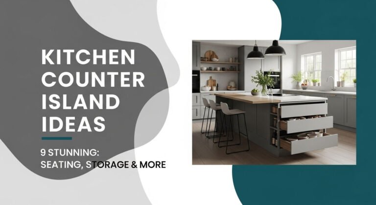 9 Stunning Kitchen Counter Island Ideas: Seating, Storage & More