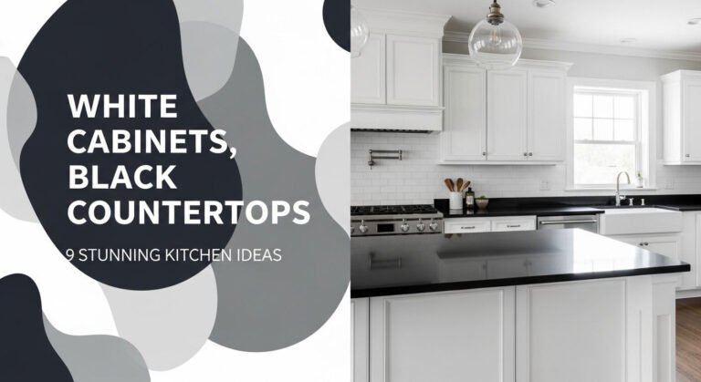 9 Stunning Kitchen Ideas: White Cabinets, Black Countertops