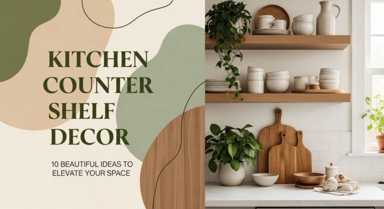 10 Beautiful Kitchen Counter Shelf Decor Ideas To Elevate Your Space 1 10 Beautiful Kitchen Counter Shelf Decor Ideas to Elevate Your Space