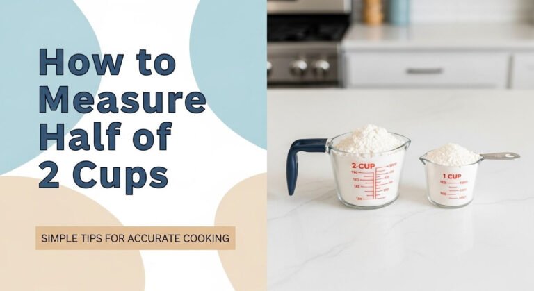 How to Measure Half of 2 Cups: Simple Tips for Accurate Cooking