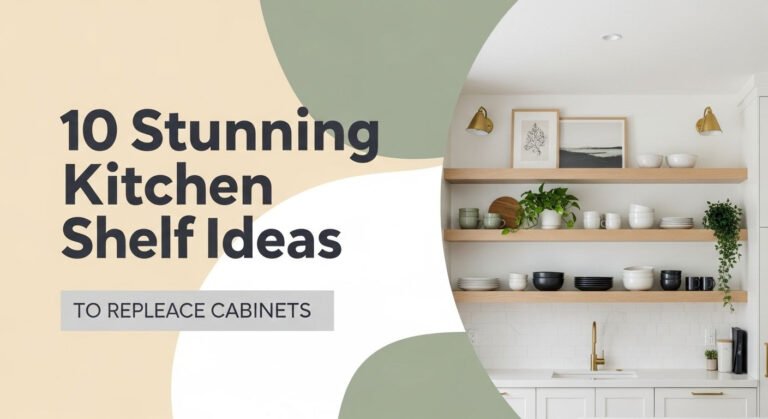 10 Stunning Kitchen Shelf Ideas to Replace Cabinets