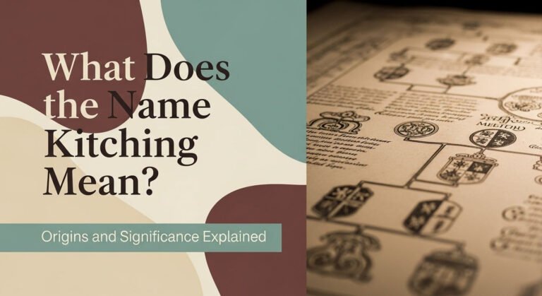 What Does The Name Kitching Mean? Origins And Significance Explained 1 What Does the Name Kitching Mean? Origins and Significance Explained