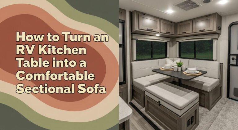 How To Turn An Rv Kitchen Table Into A Comfortable Sectional Sofa 4 How to Turn an RV Kitchen Table into a Comfortable Sectional Sofa