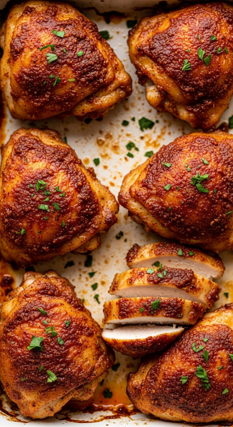 baked-spicy-chicken-thighs-juicy-sliced-spice-crust