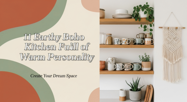 11 Earthy Boho Kitchen Ideas Full of Warm Personality