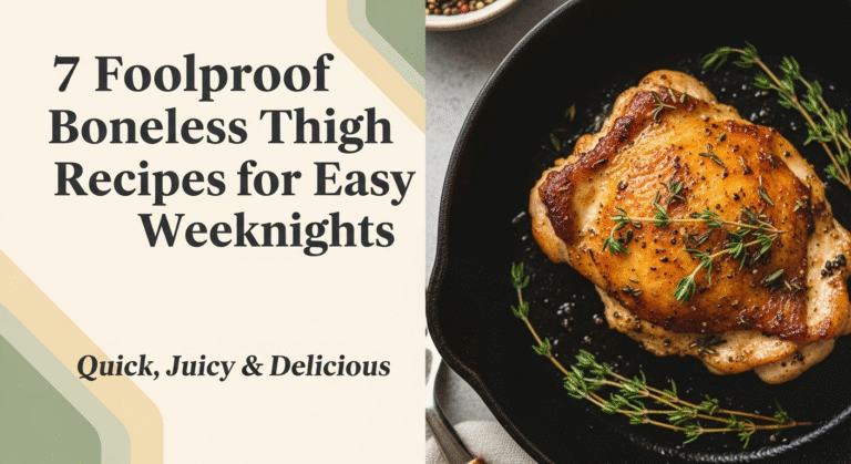 7 Foolproof Boneless Thigh Recipes For Easy Weeknights 1 7 Foolproof Boneless Thigh Recipes for Easy Weeknights