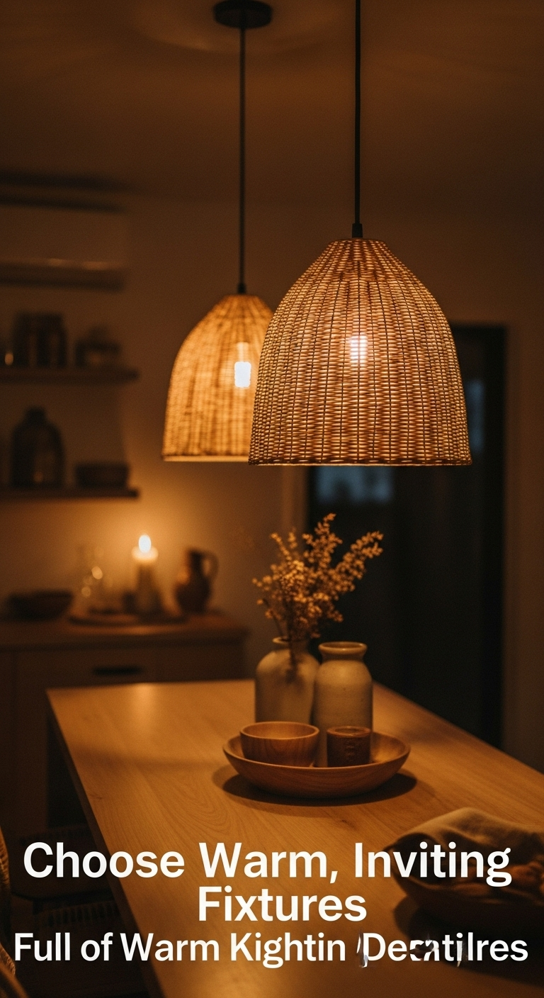 choose-warm-inviting-lighting-fixtures-kitchen-rattan-pendant-lights-woven-texture