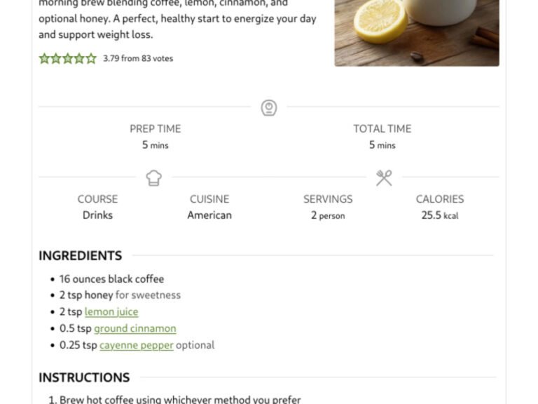 Coffee Loophole Recipe Free: Easy Fat Burning Drink
