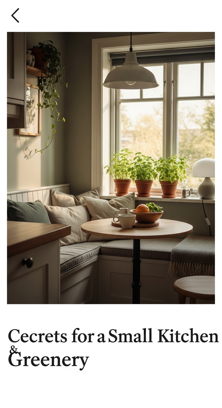 cozy-seating-greenery-small-kitchen-breakfast-nook-potted-herbs-soft-cushions