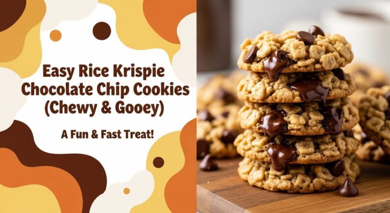 Easy Rice Krispie Chocolate Chip Cookies (Chewy &Amp; Gooey) 2 Easy Rice Krispie Chocolate Chip Cookies (Chewy & Gooey)