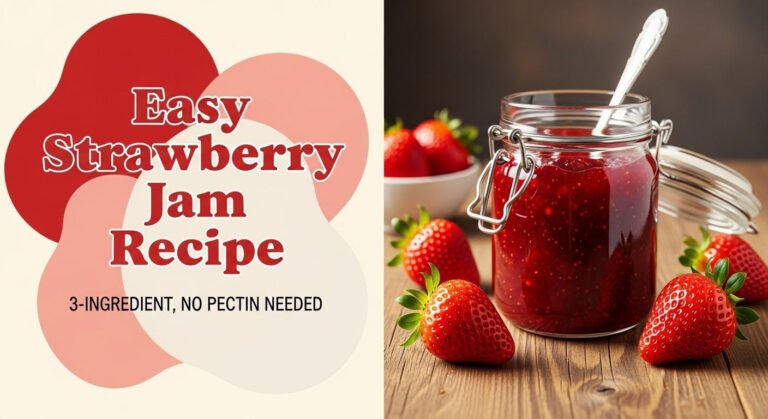 Easy Strawberry Jam Recipe: 3-Ingredient, No Pectin Needed