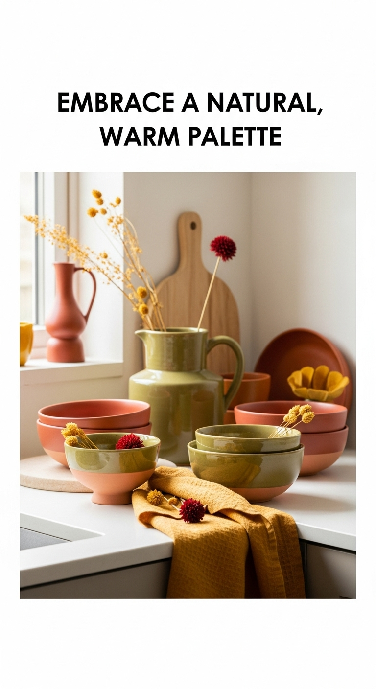 embrace-natural-warm-color-palette-kitchen-ceramic-bowls-dried-flowers-terracotta-olive