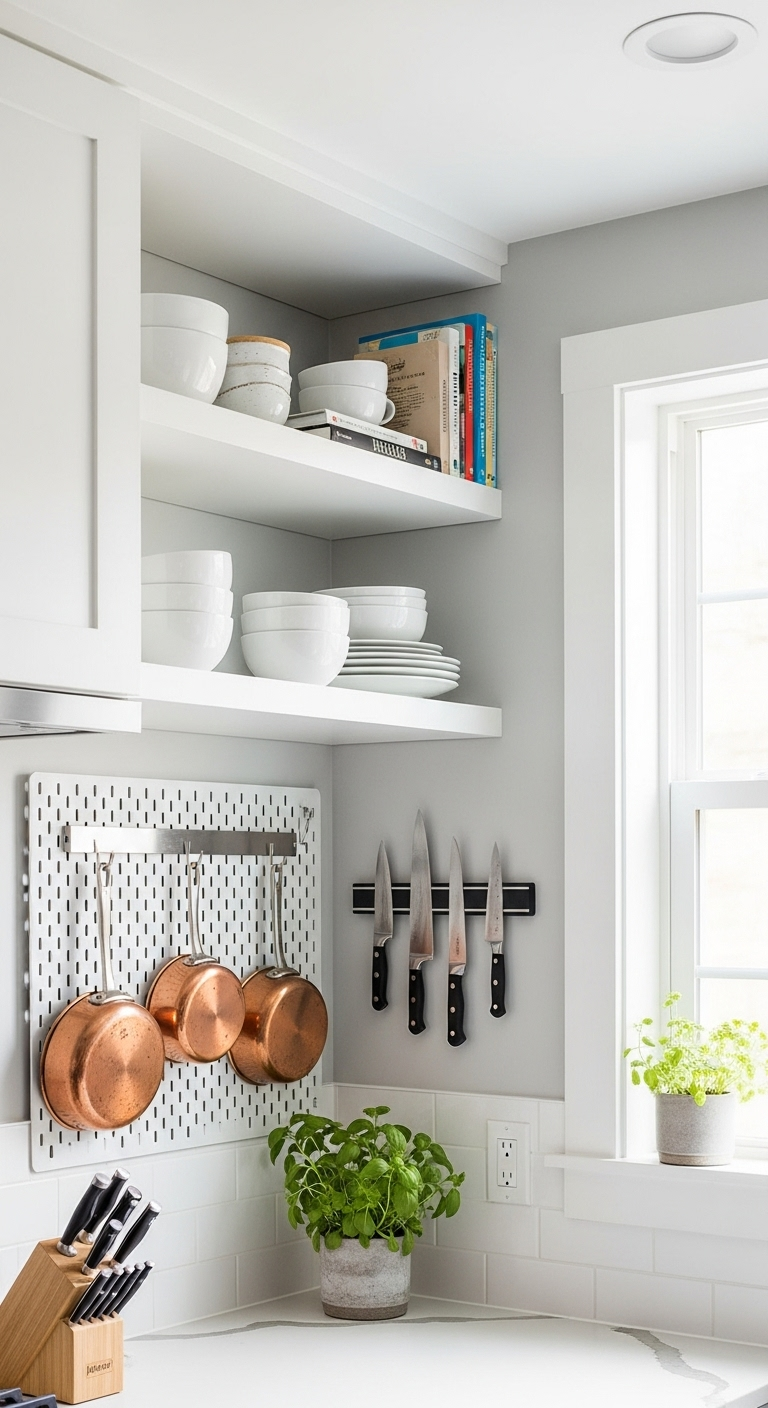 go-vertical-unlock-the-power-of-your-walls-ceilings-tiny-kitchen-open-shelving-pegboard-knife-strip