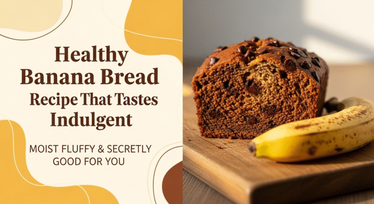 Healthy Banana Bread Recipe That Tastes Indulgent