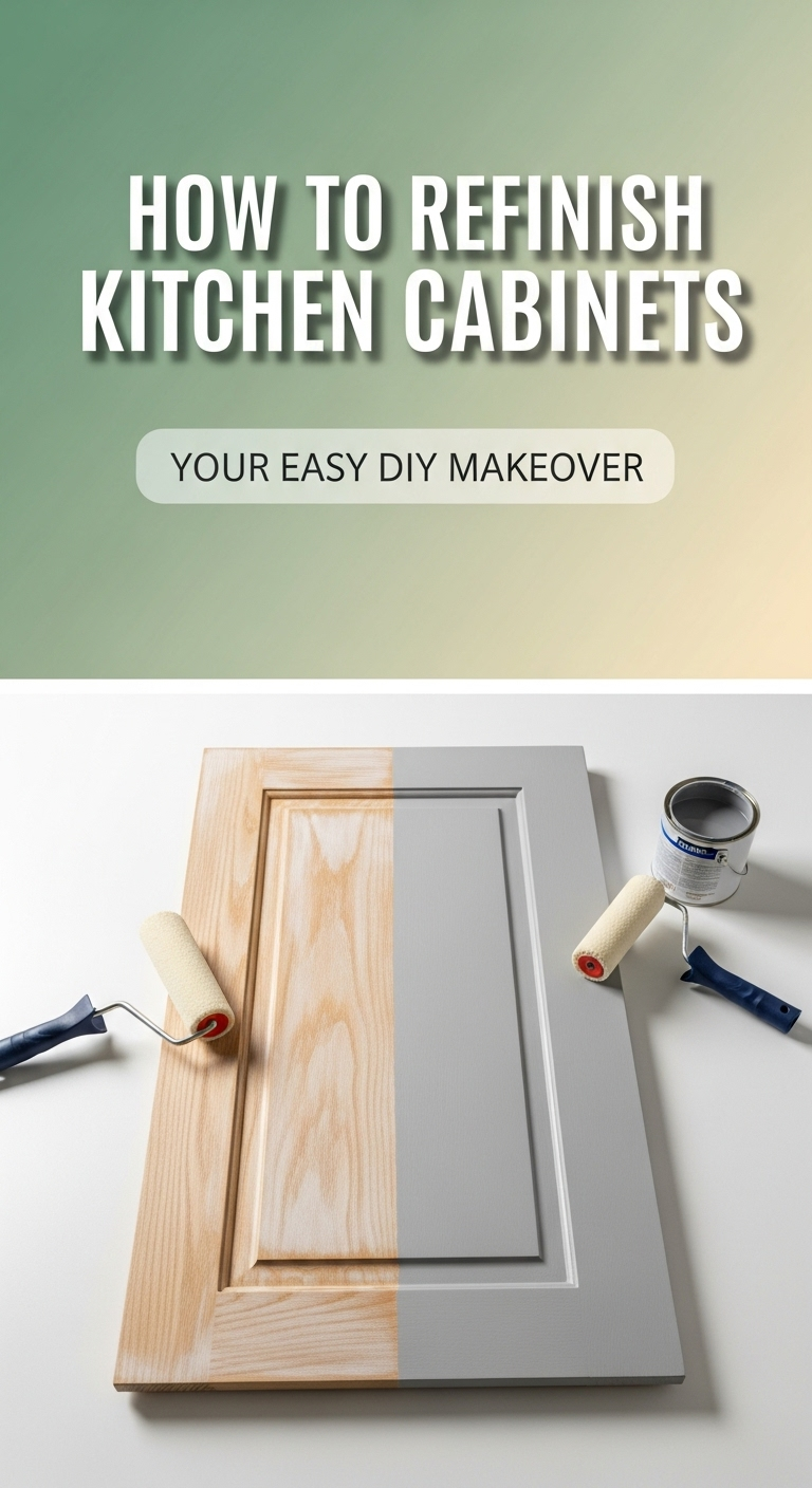how refinish kitchen cabinets