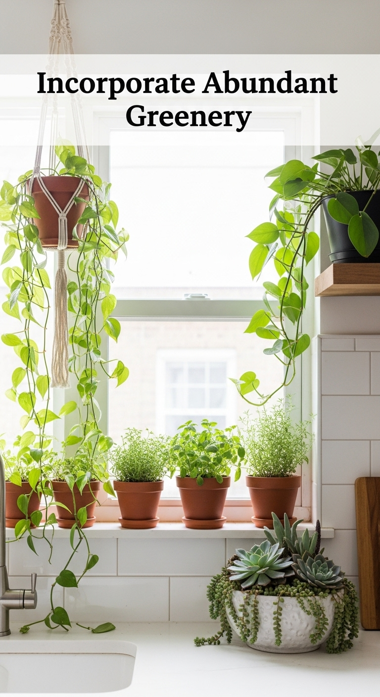 incorporate-abundant-greenery-kitchen-plants-macrame-hanger-succulent-arrangement