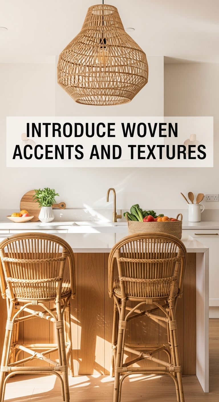 introduce-woven-accents-textures-kitchen-island-rattan-bar-stools-pendant-light