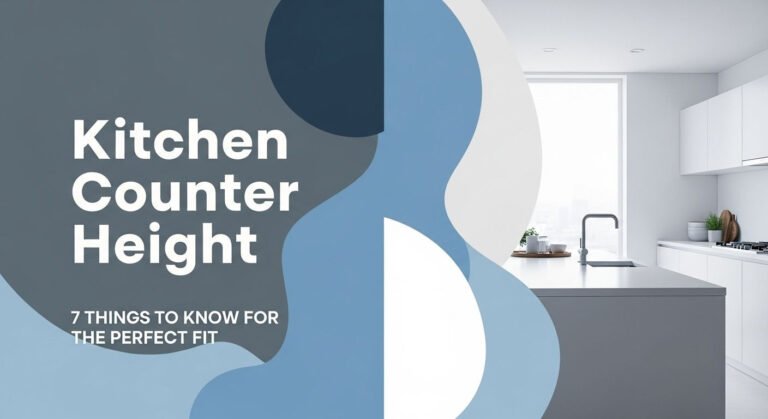 Kitchen Counter Height: 7 Things to Know for the Perfect Fit
