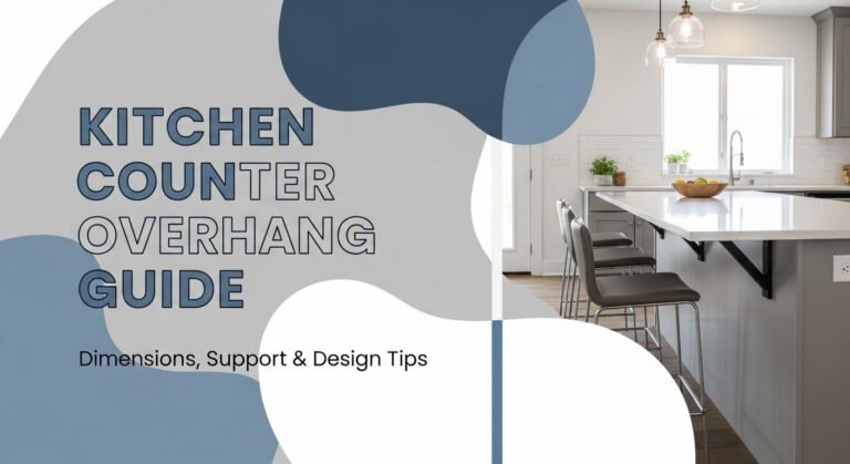 Kitchen Counter Overhang Guide: Dimensions, Support & Design Tips