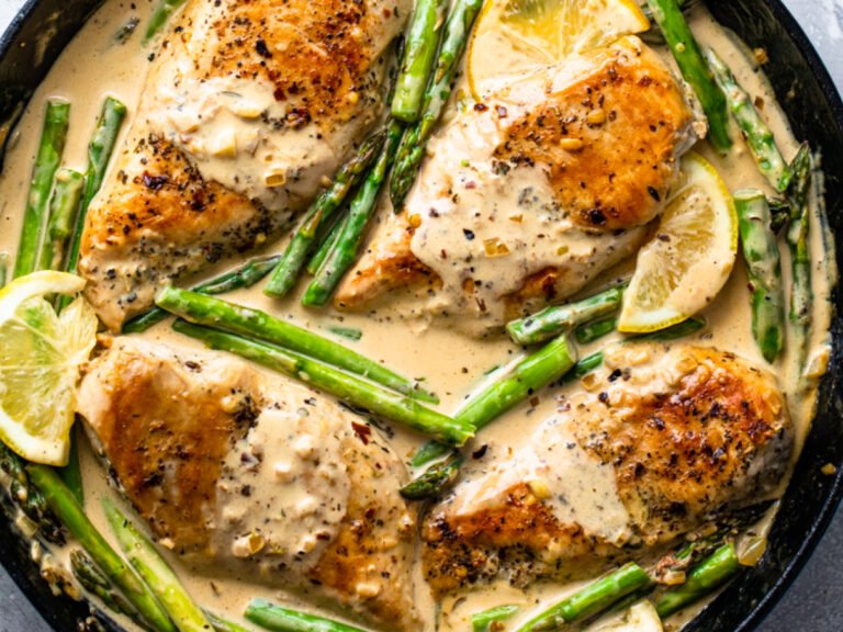One-Pan Lemon Herb Chicken and Asparagus: Easy 20-Minute Recipes
