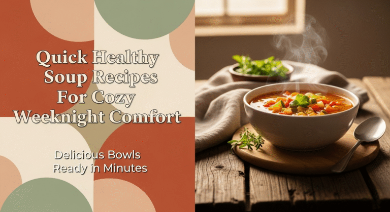 Quick Healthy Soup Recipes For Cozy Weeknight Comfort