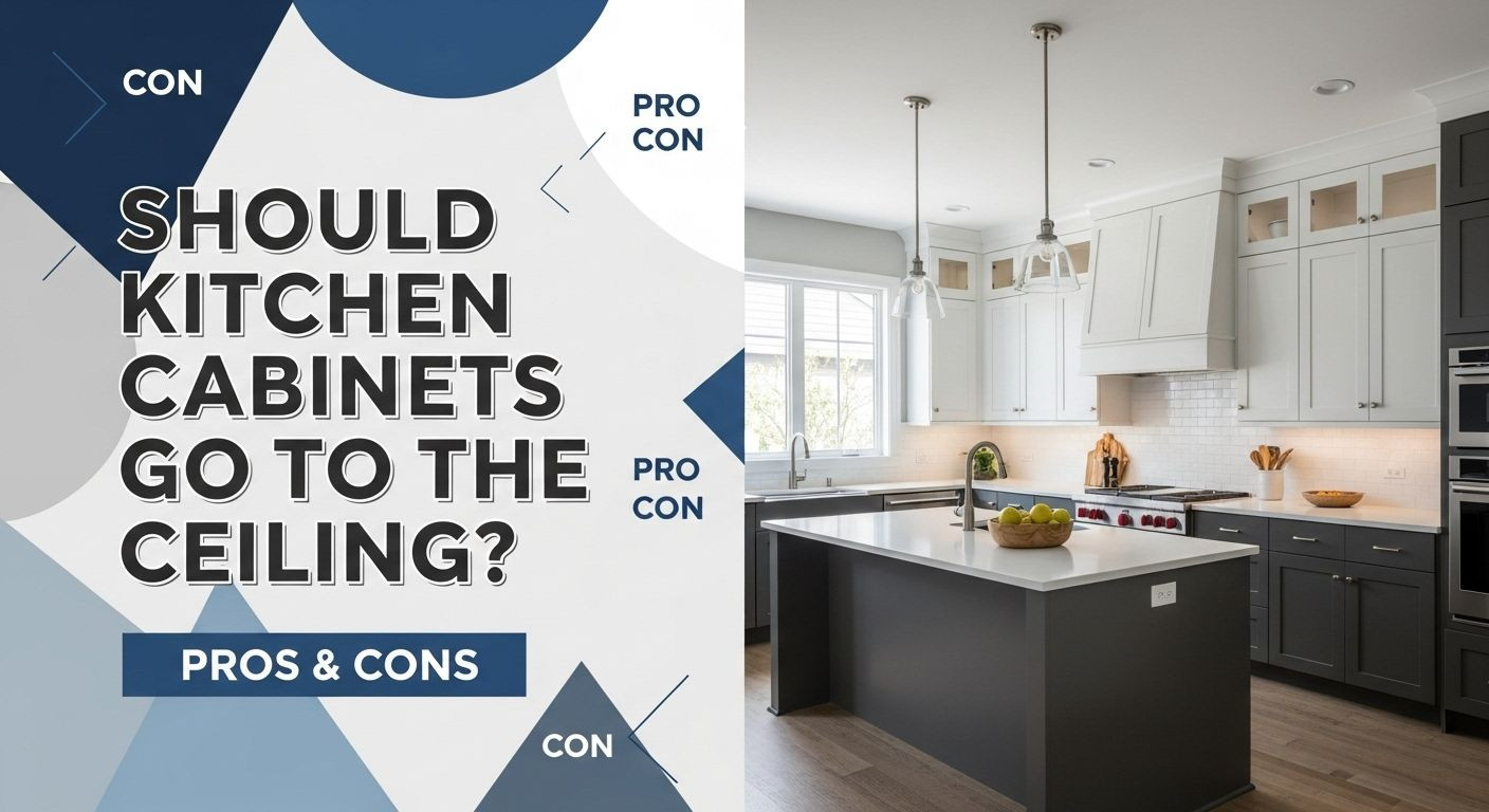 Should Kitchen Cabinets Go To The Ceiling? Pros & Cons
