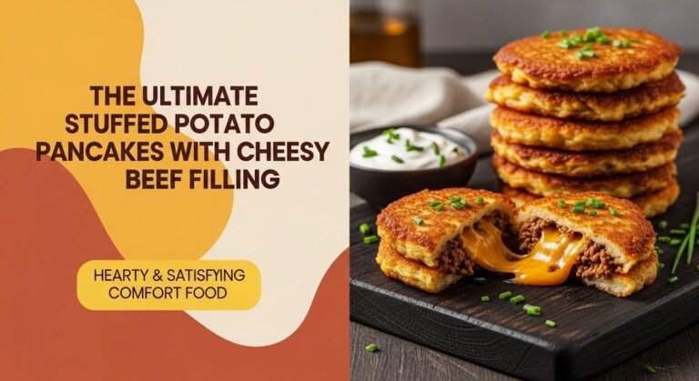 The Ultimate Stuffed Potato Pancakes with Cheesy Beef Filling