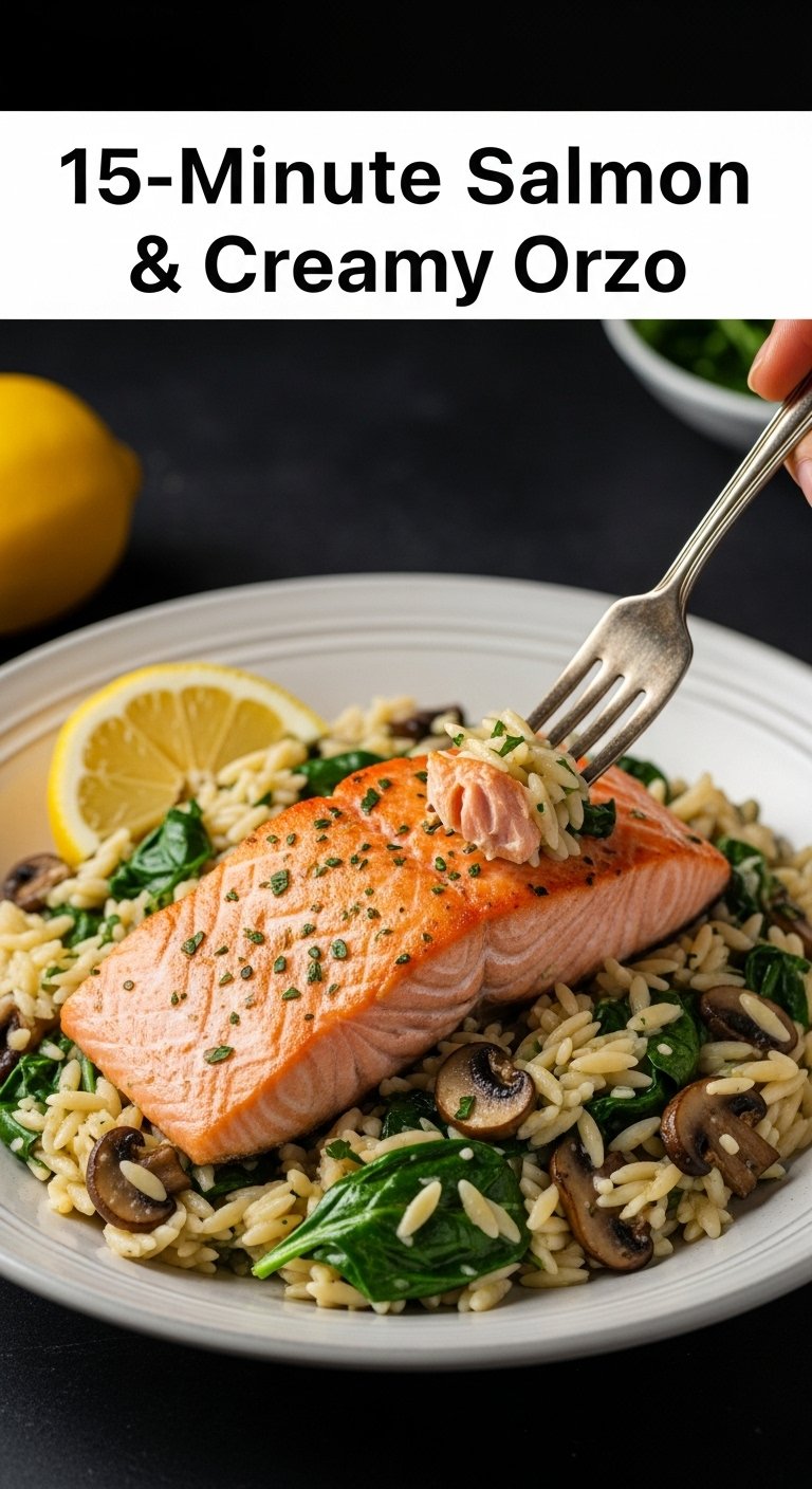 15-minute-salmon-and-creamy-orzo