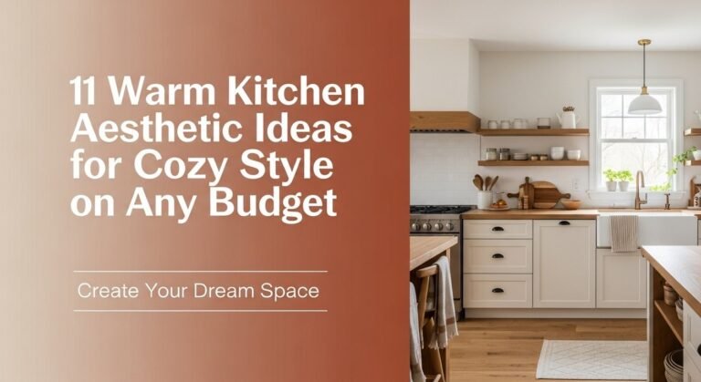 11 Warm Kitchen Aesthetic Ideas For Cozy Style On Any Budget 2 11 Warm Kitchen Aesthetic Ideas for Cozy Style on Any Budget