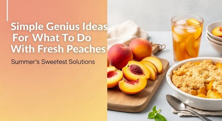 Simple Genius Ideas For What To Do With Fresh Peaches 2 Simple Genius Ideas For What To Do With Fresh Peaches