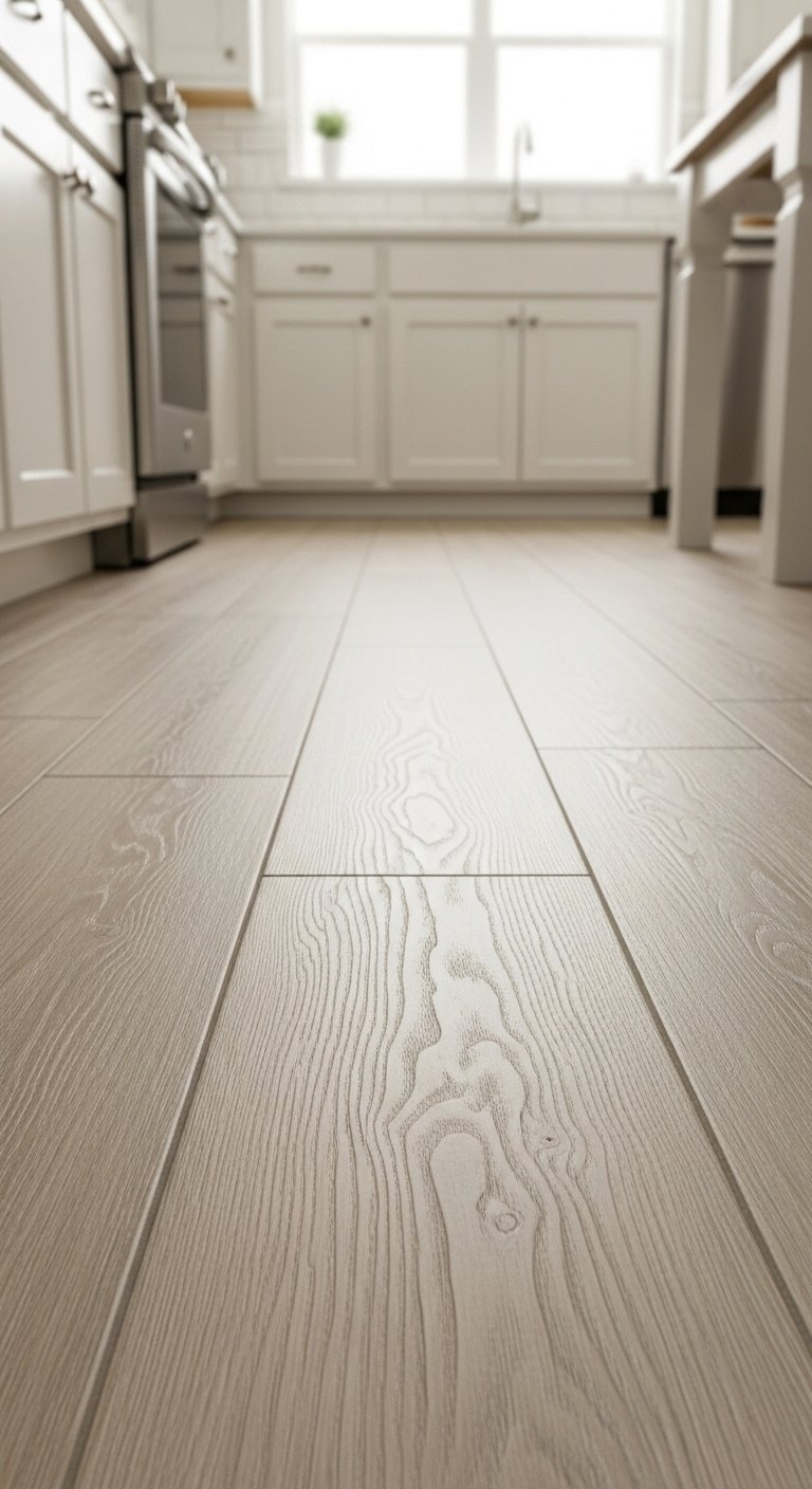 affordable-flooring-options-luxury-vinyl-tile-light-oak-wood-planks-kitchen
