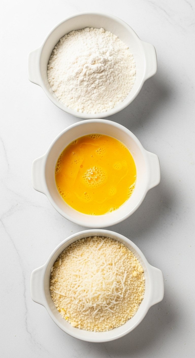 breading-station-flour-egg-panko-parmesan-flat-lay-organized-prep