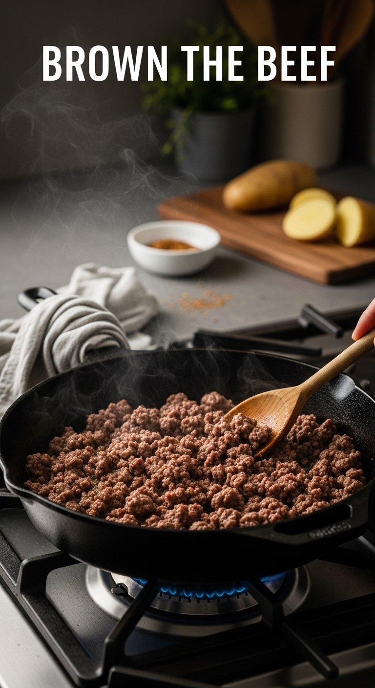 browning-lean-ground-beef-in-cast-iron-skillet-with-seasoning