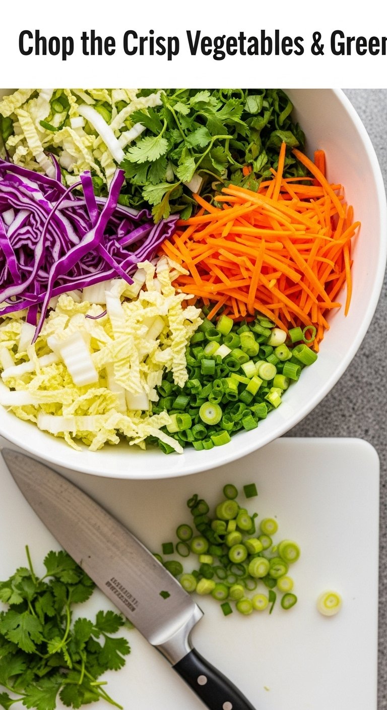 chopped-vegetables-and-greens-in-bowl-with-carrots-cabbage-on-cutting-board
