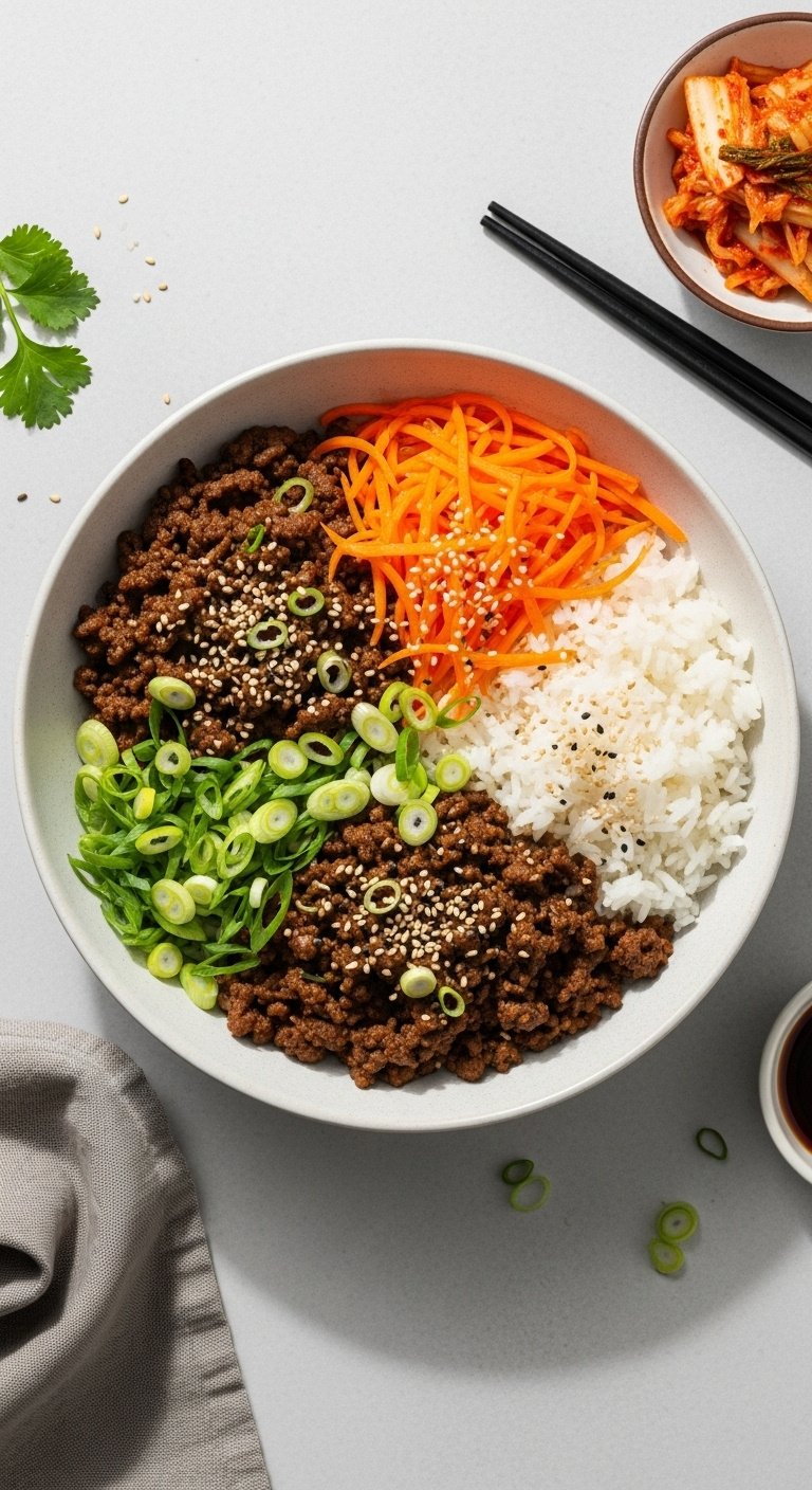 easy-korean-beef-bowl-with-rice-carrots-green-onions-and-sesame-seeds