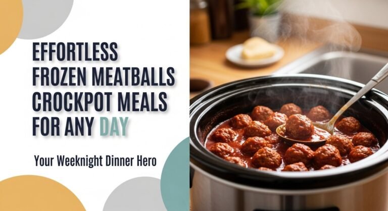 Effortless Frozen Meatballs Crockpot Meals For Any Day 3 Effortless Frozen Meatballs Crockpot Meals for Any Day