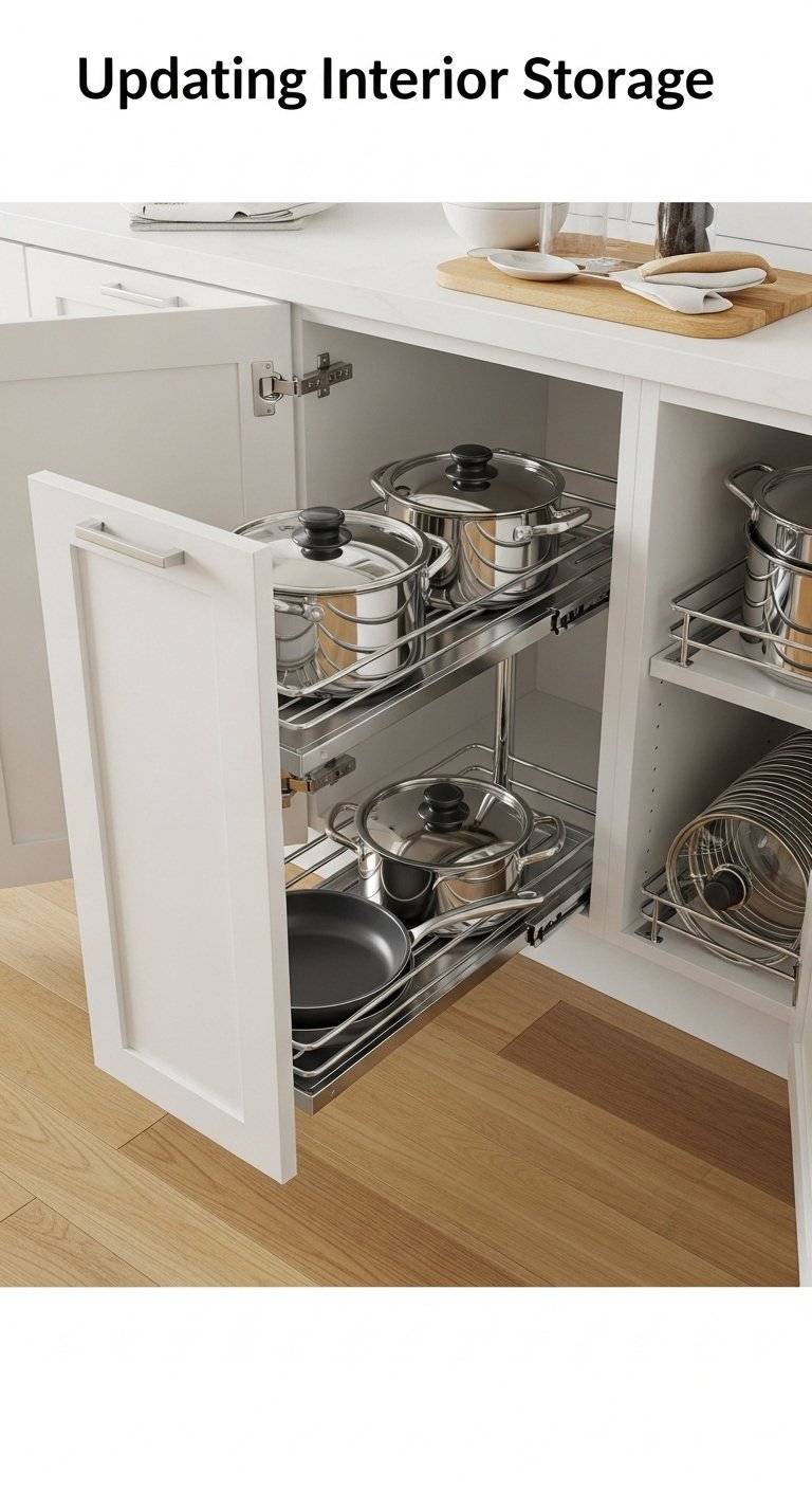 lower-cabinet-chrome-pull-out-shelves-pots-pans-organized
